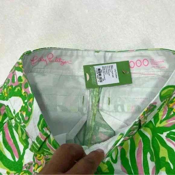 Lilly Pulitzer The Callahan Short Green Printed Size 000 - Picture 2 of 9